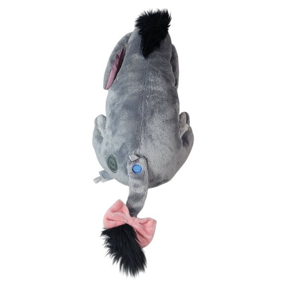 Disney Store MC Eeyore Large Plush Gray 16" Removable Tail Hook Loop Winnie - Picture 6 of 11